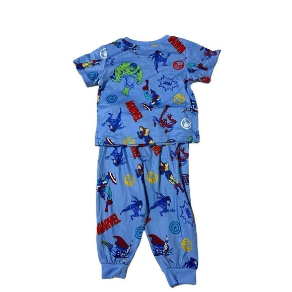Marvel Boy's 2 Piece Soft Knit Short Sleeve and Pant Pajama Set - Picture 5 of 9